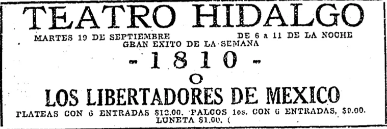 1810 o los libertadores de México poster