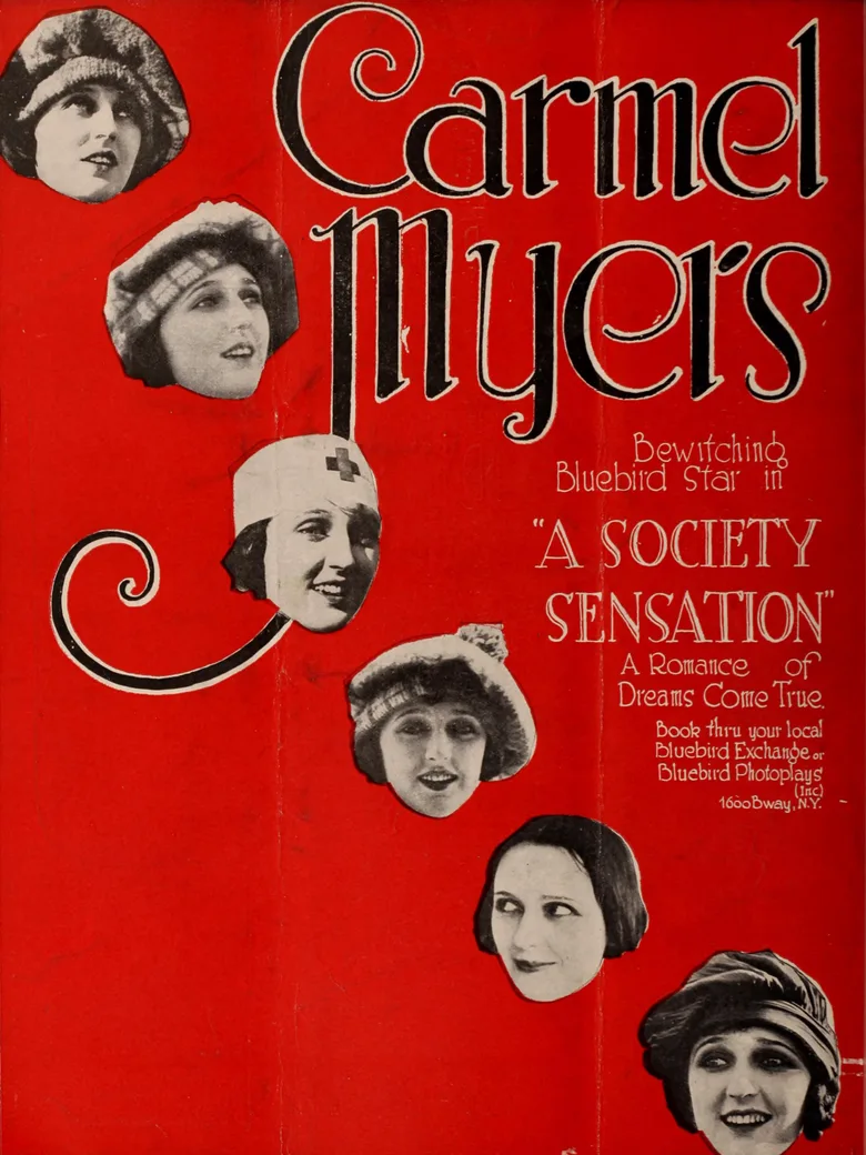 A Society Sensation poster