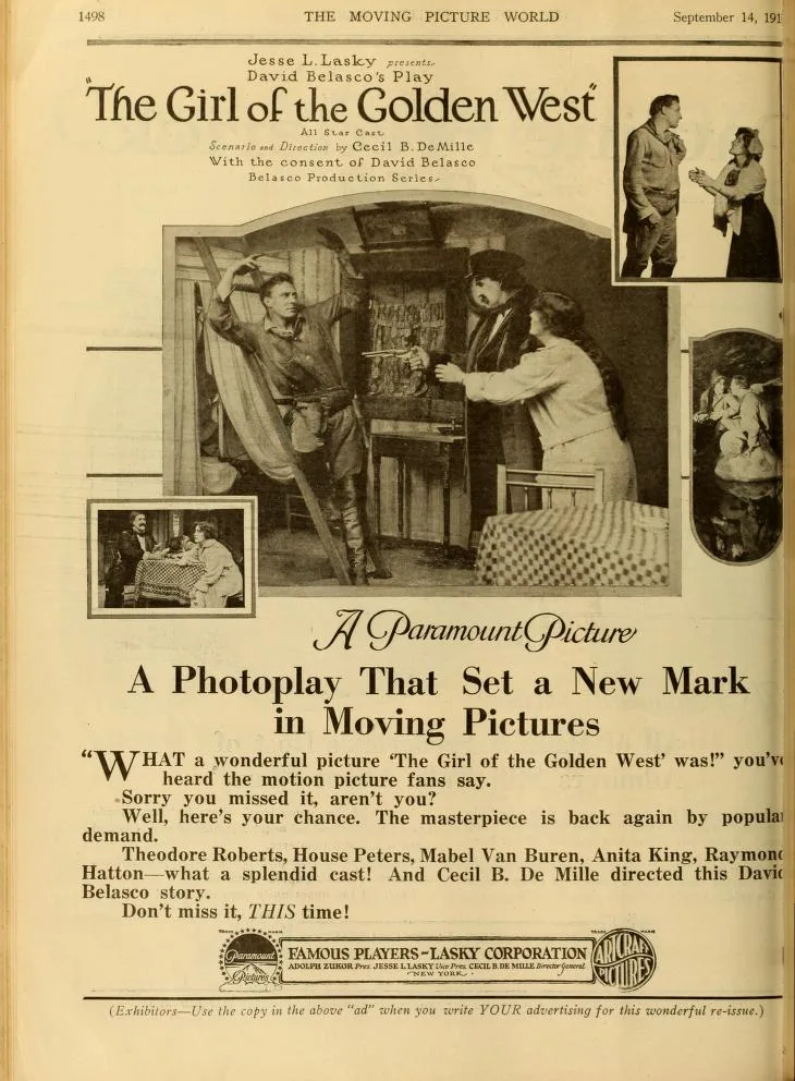 The Girl of the Golden West poster