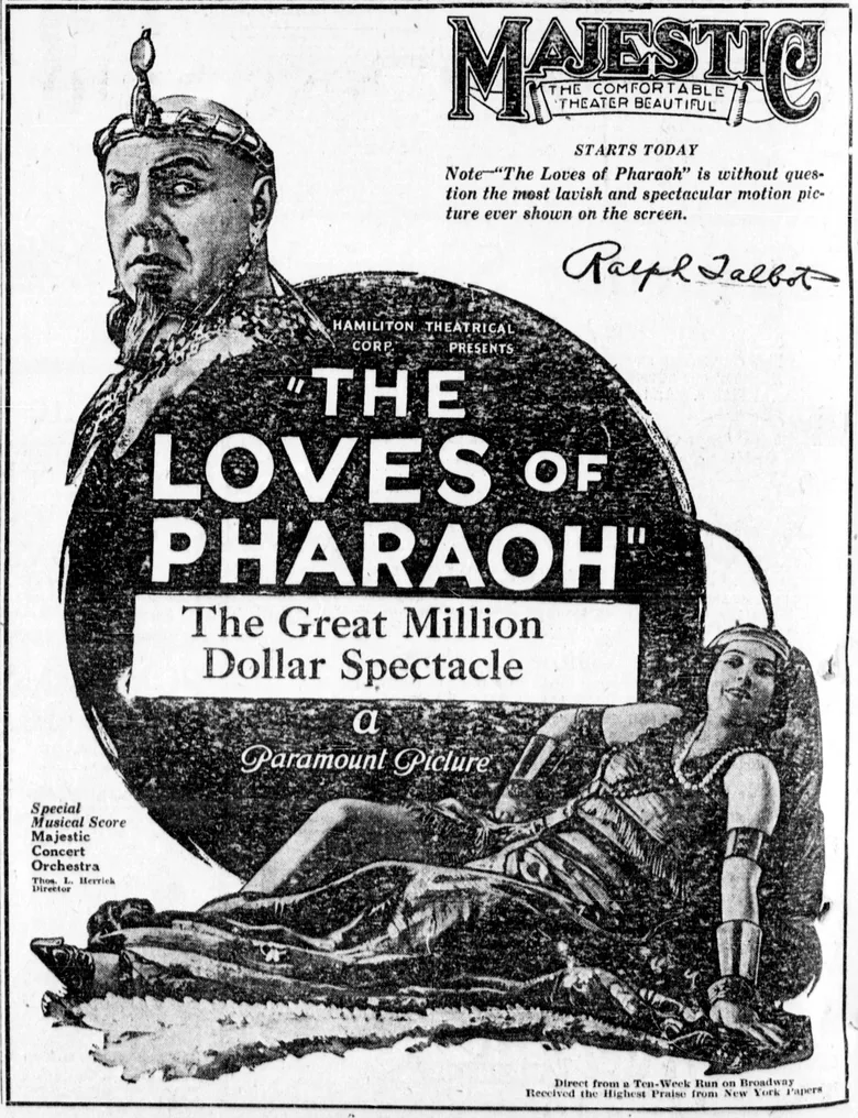 The Loves of Pharaoh poster