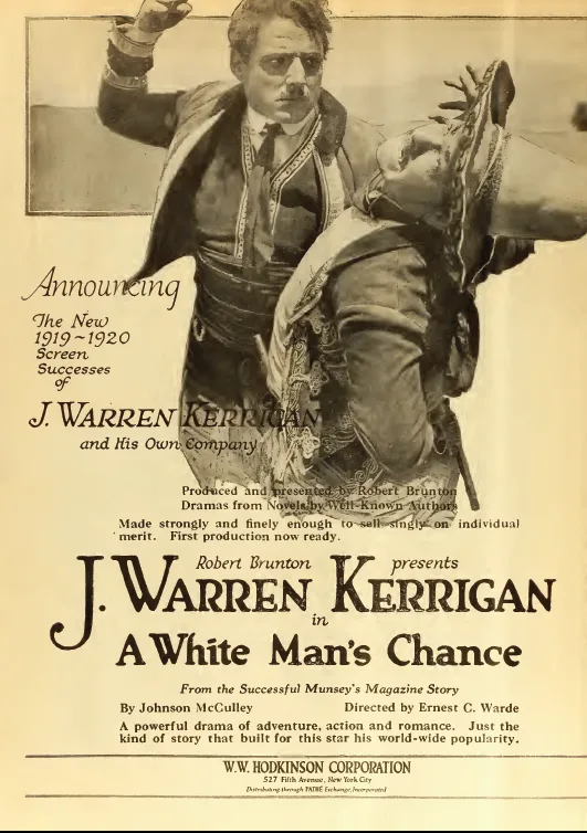 A White Man's Chance poster