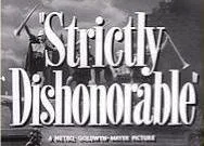 Strictly Dishonorable poster
