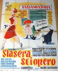 Stasera sciopero poster
