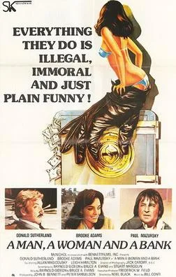 A Man, a Woman, and a Bank poster