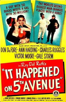 It Happened on Fifth Avenue poster