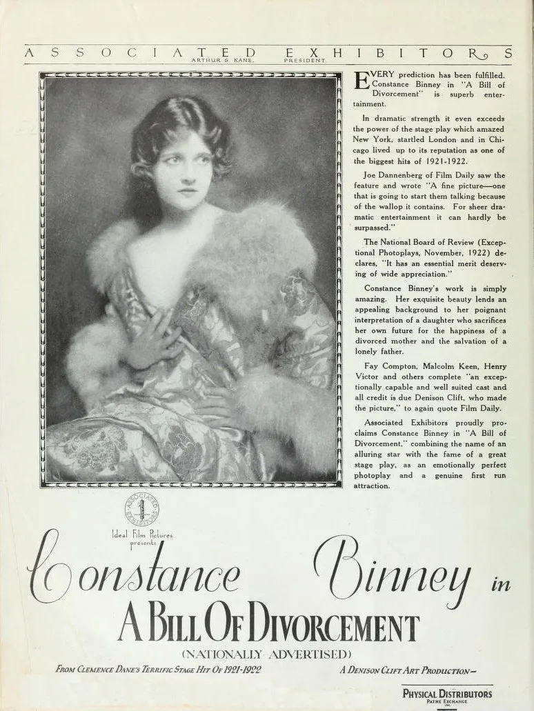 A Bill of Divorcement poster