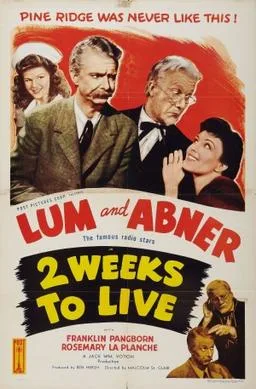 Two Weeks to Live poster