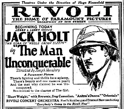 The Man Unconquerable poster