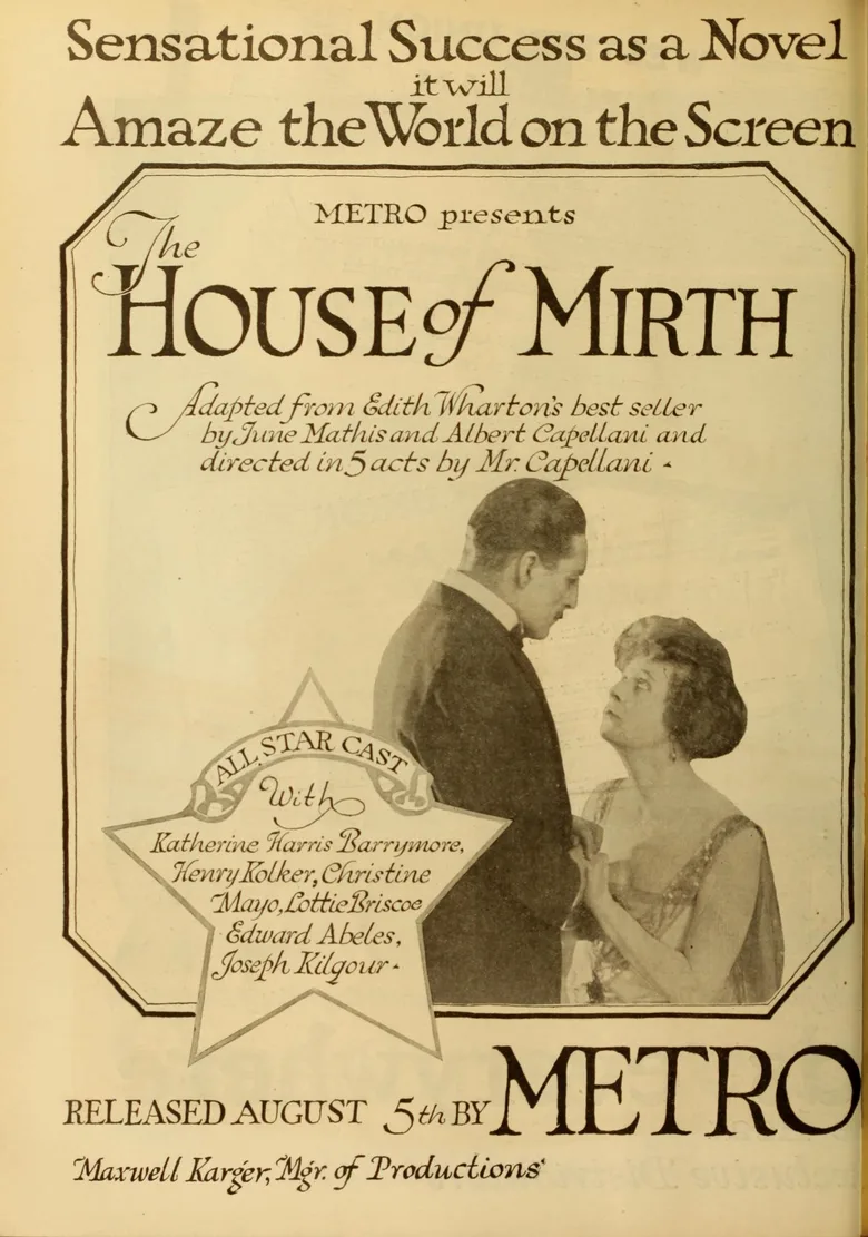 The House of Mirth poster