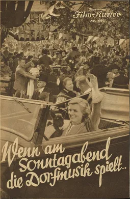 When the Village Band Plays on a Sunday Evening poster
