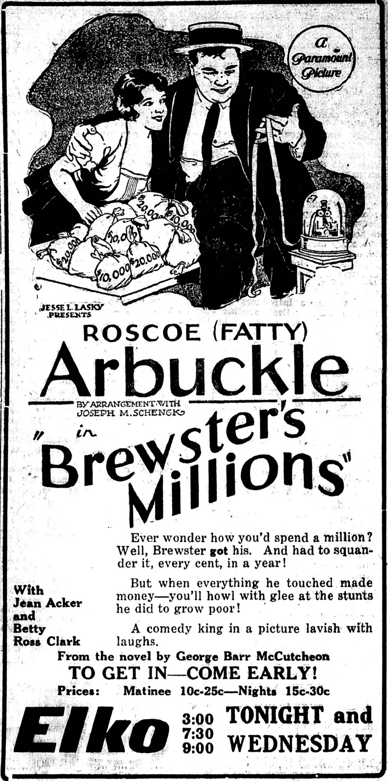 Brewster's Millions poster