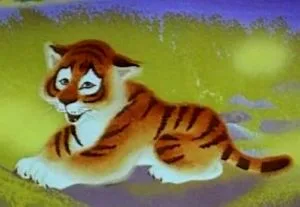 The Little Tiger on the Sunflower poster