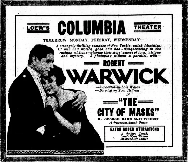 The City of Masks poster