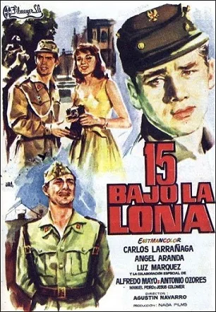 15 bajo la lona poster