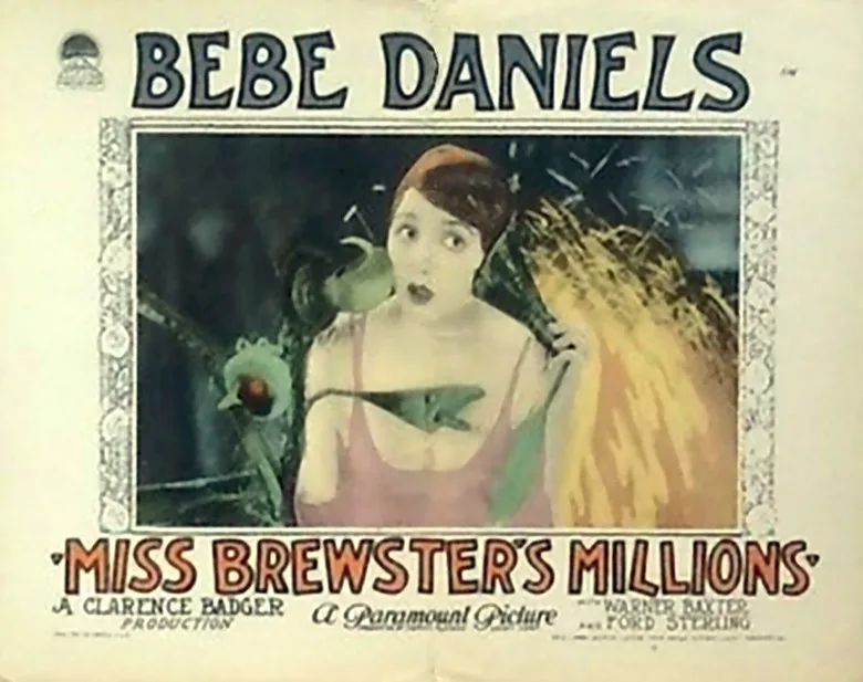 Miss Brewster's Millions poster