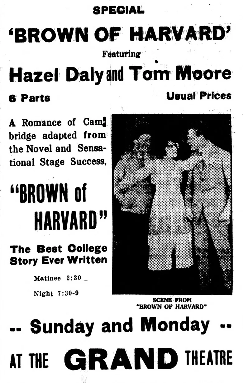 Brown of Harvard poster
