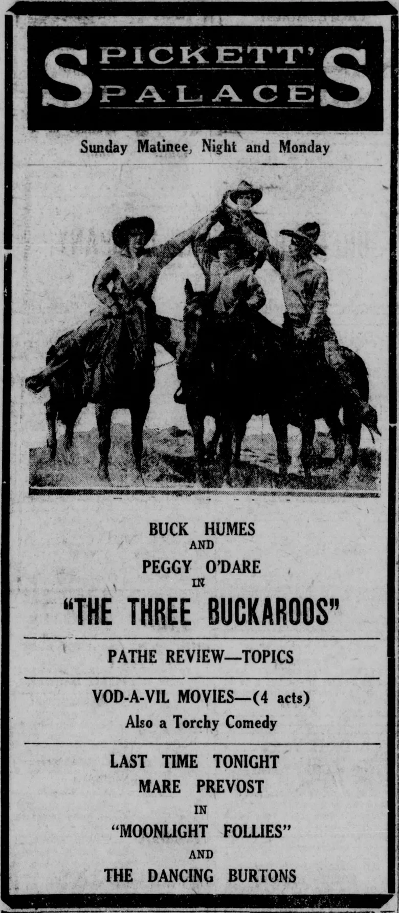 The Three Buckaroos poster