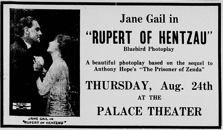Rupert of Hentzau poster
