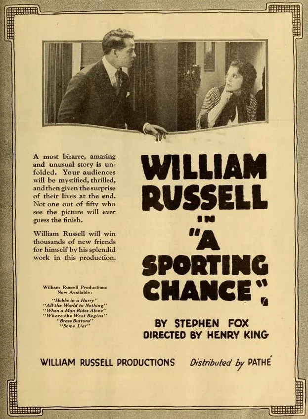 A Sporting Chance poster