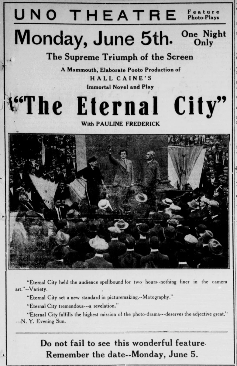 The Eternal City poster