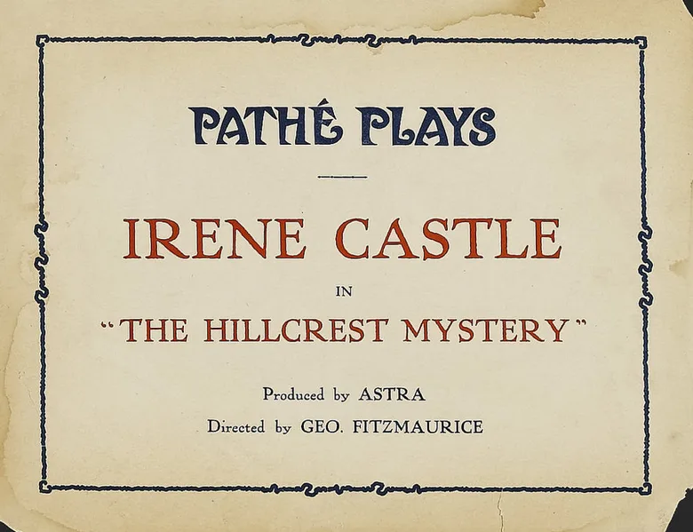 The Hillcrest Mystery poster