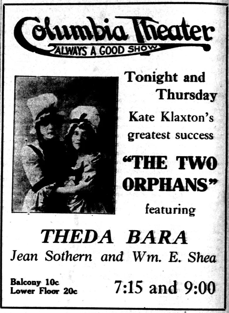 The Two Orphans poster