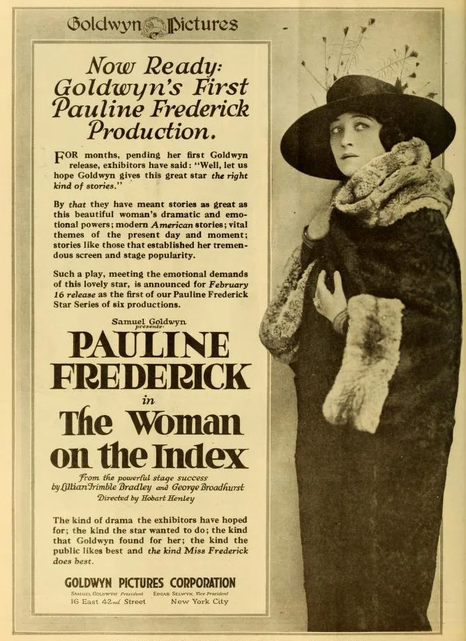 The Woman on the Index poster
