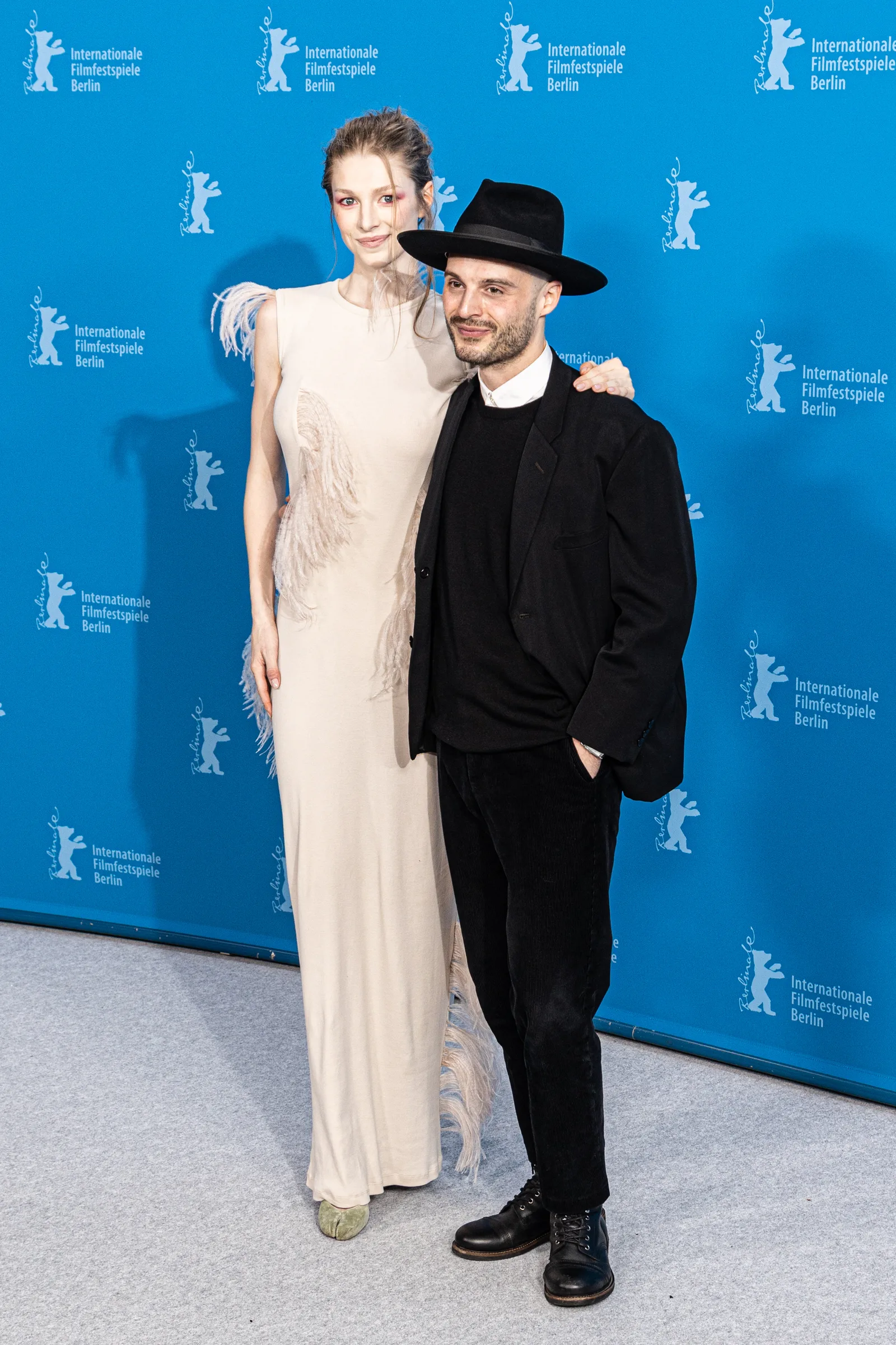 Hunter Schafer and Tilman Singerat the 74nd Berlin International Film Festival