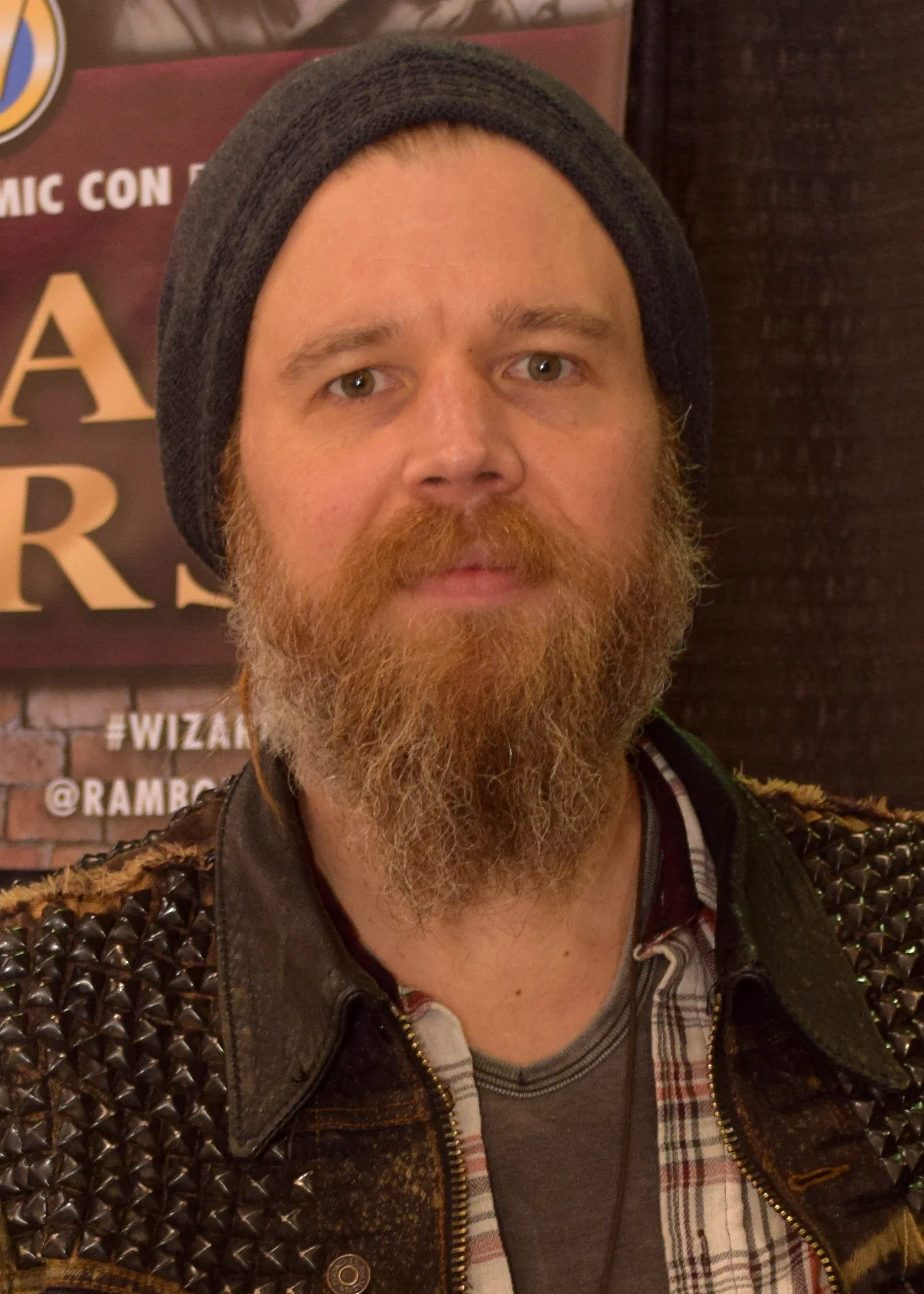 Ryan Hurst posing for a close portrait at Wizard World Comic Con in 2015