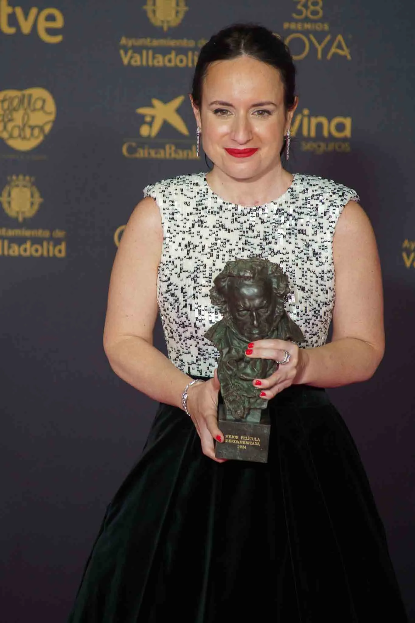 Maite Alberdi attending the 2024 Goya Awards in Valladolid