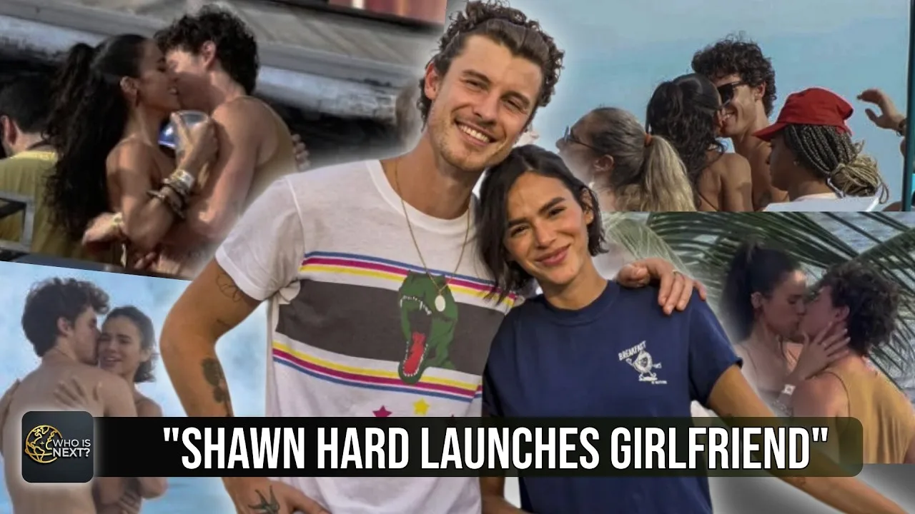 Shawn Mendes and Bruna Marquezine together in a collage of photographs from their time in Brazil