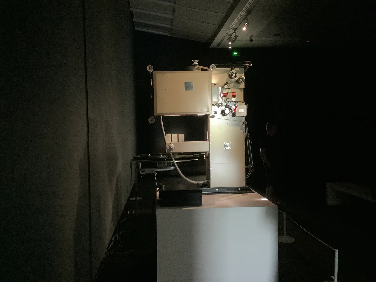 IMAX 15/70 mm Film Projector in the Jeu de Paume in Paris, France.