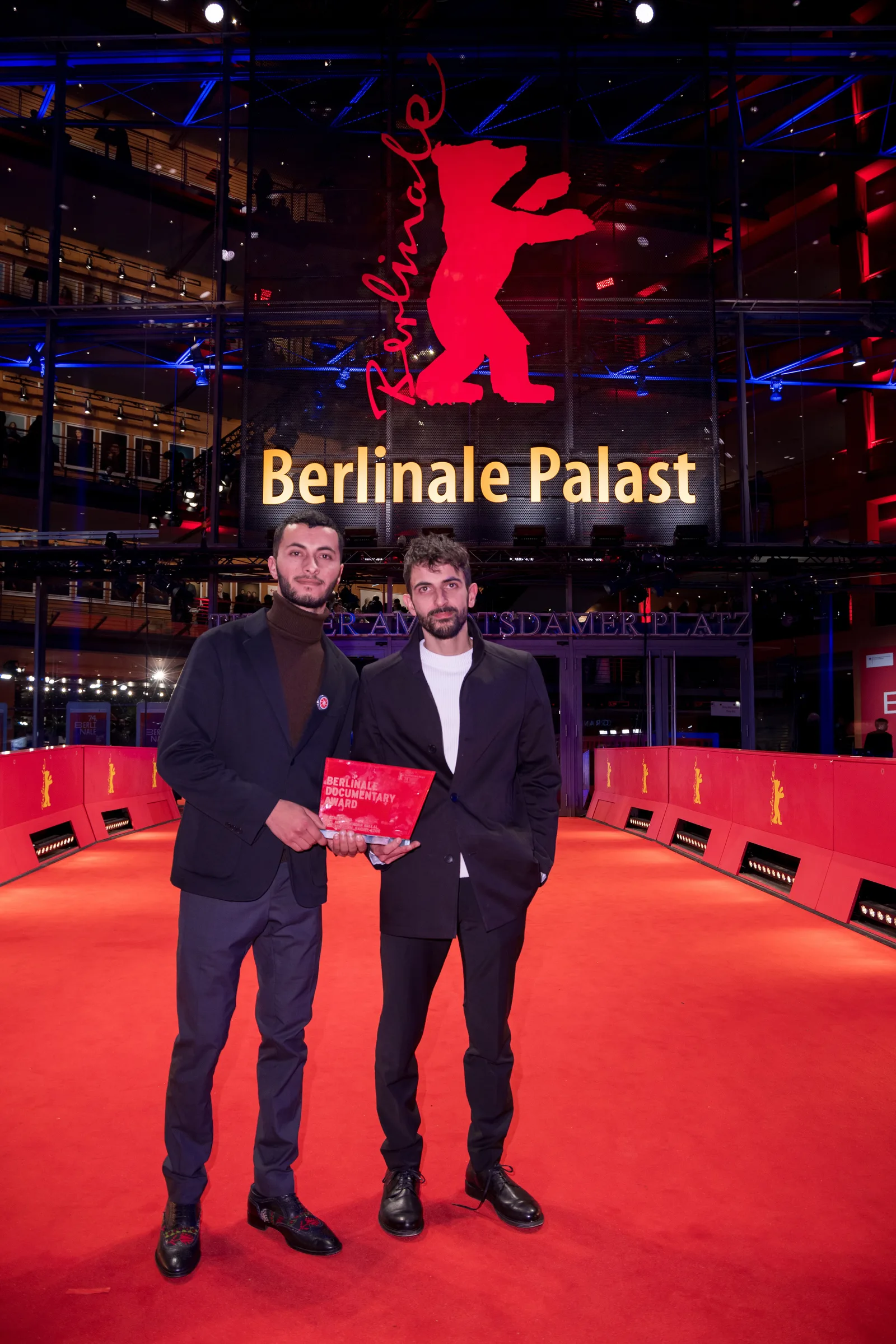 Basel Adra and Yuval Abraham , Berlinale Documentary Award for No Other Land , Berlinale 2024