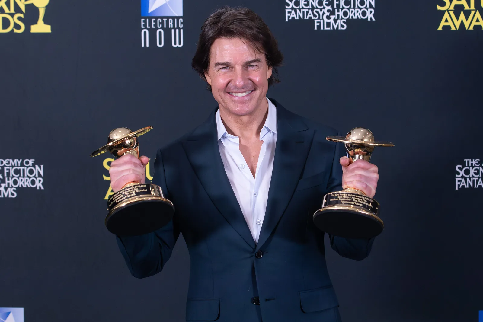 Tom Cruise, actor and producer, at Saturn Awards 2026 in Los Angeles, California .