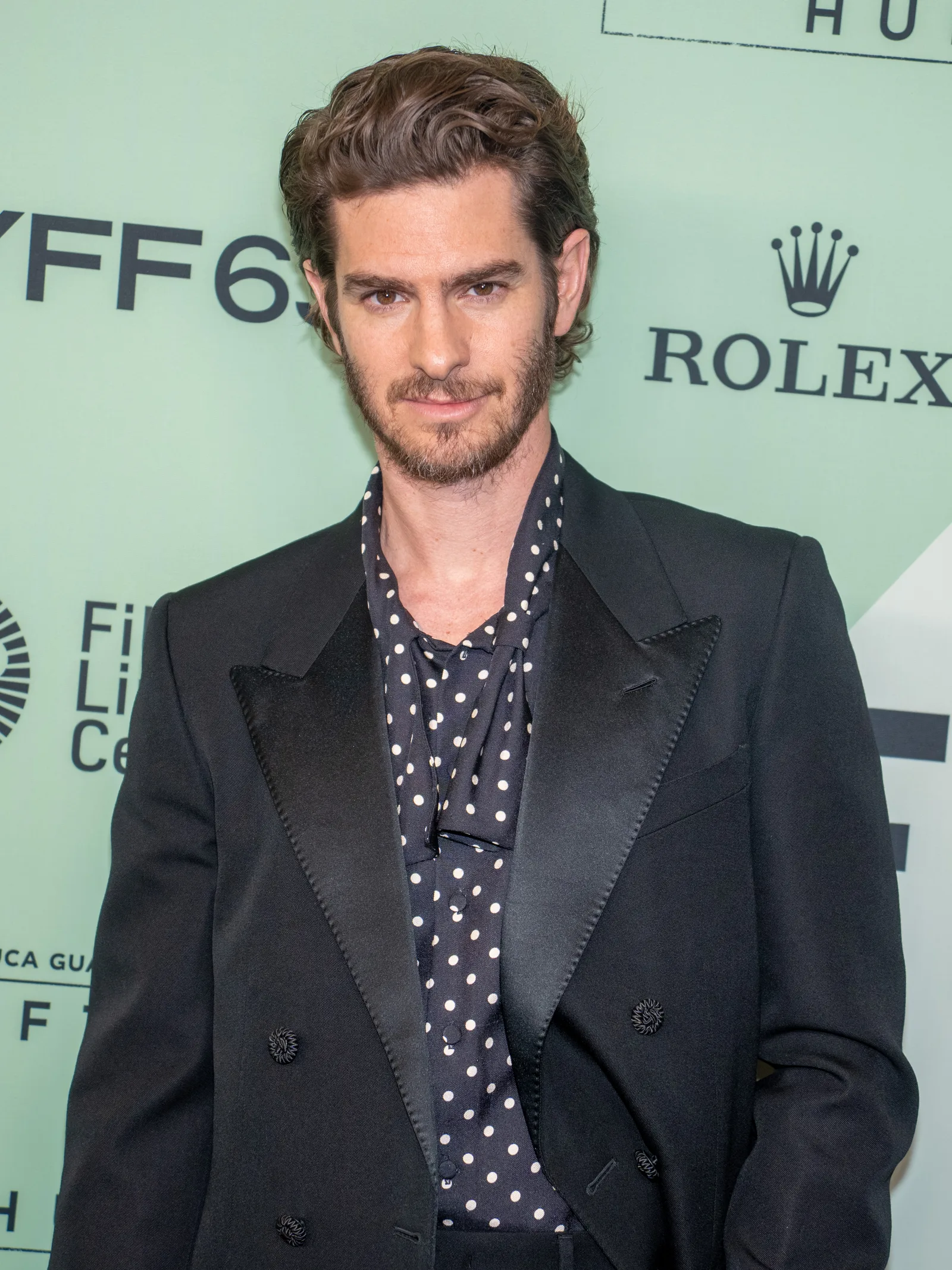 Andrew Garfield, actor, at the 63rd annual New York Film Festival at Lincoln Center in 2025 for the film After The Hunt