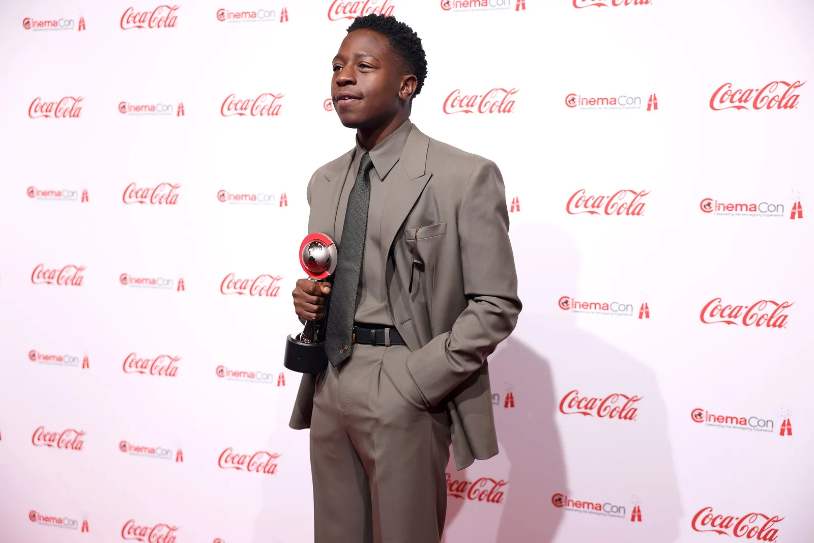 David Jonsson on the red carpet at the Big Screen Achievement Awards at the 2025 CinemaCon at The Colosseum Theater at Caesars Palace in Las Vegas, Nevada.