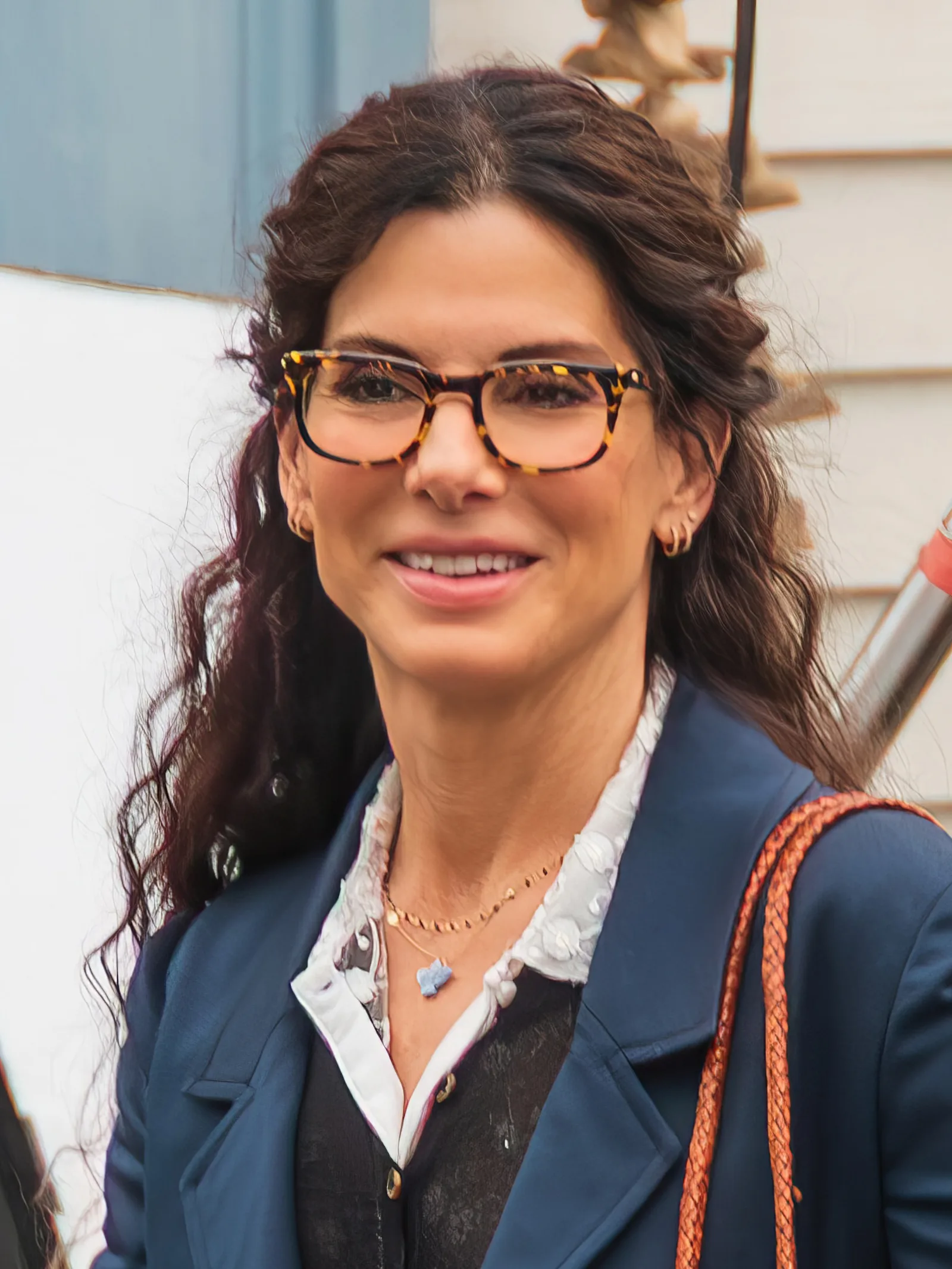 Sandra Bullock at the filming of Practical Magic 2 in Worcester Park, England on 18 August 2025
