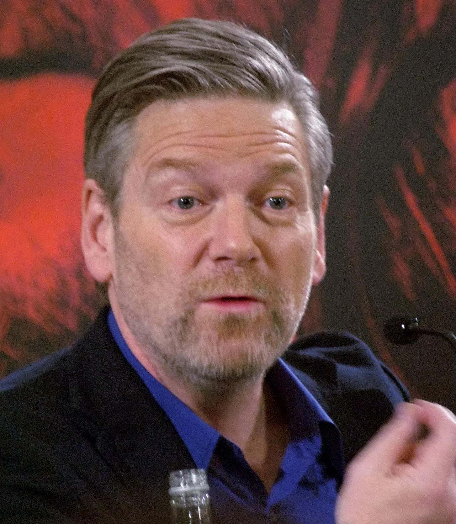 Kenneth Branagh at a press conference for Thor in London in April 2011.