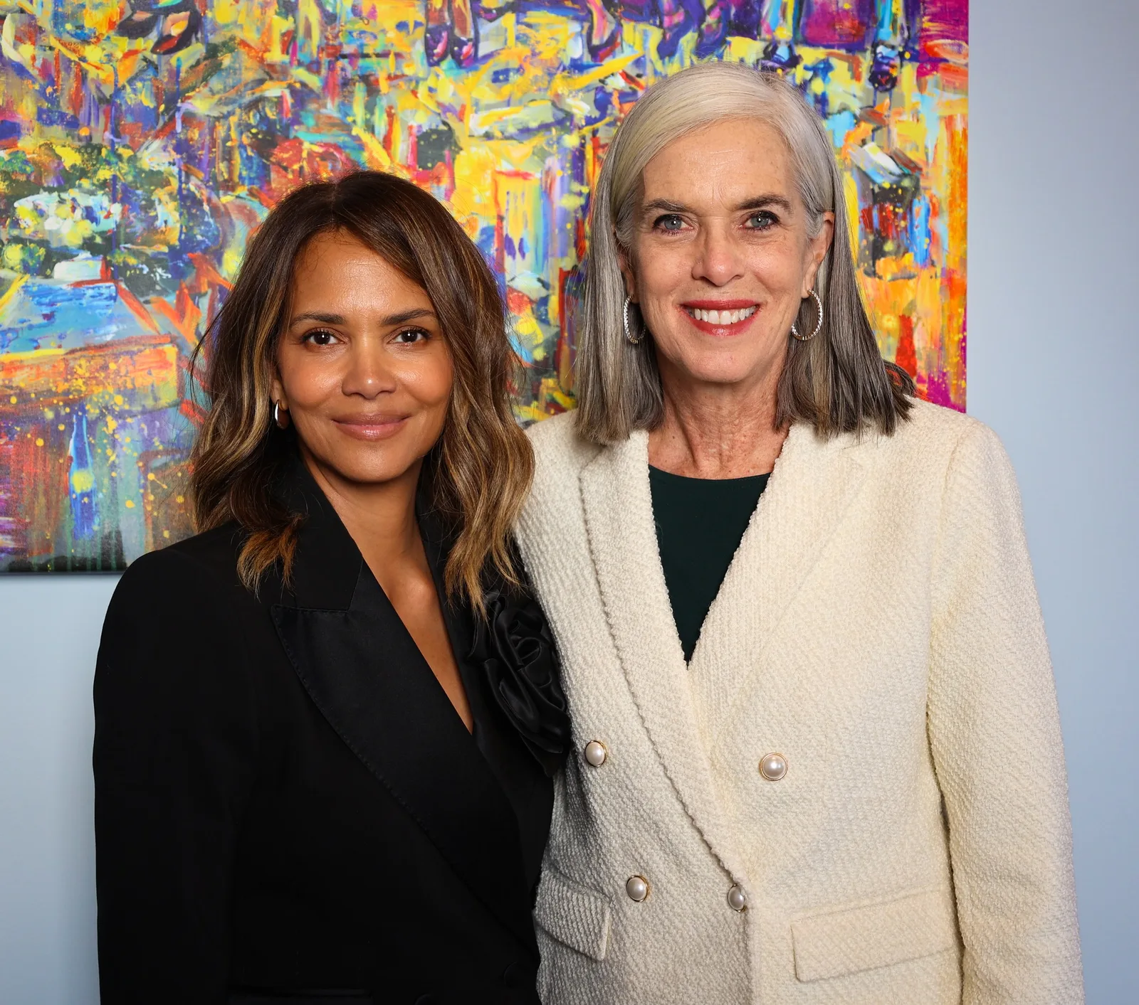 From Clark's Facebook: "For too long, women’s health care has been underfunded, ignored, or under attack. It was a pleasure to meet with Halle Berry to discuss how we can change the conversation around menopause and improve the health and lives of women."
