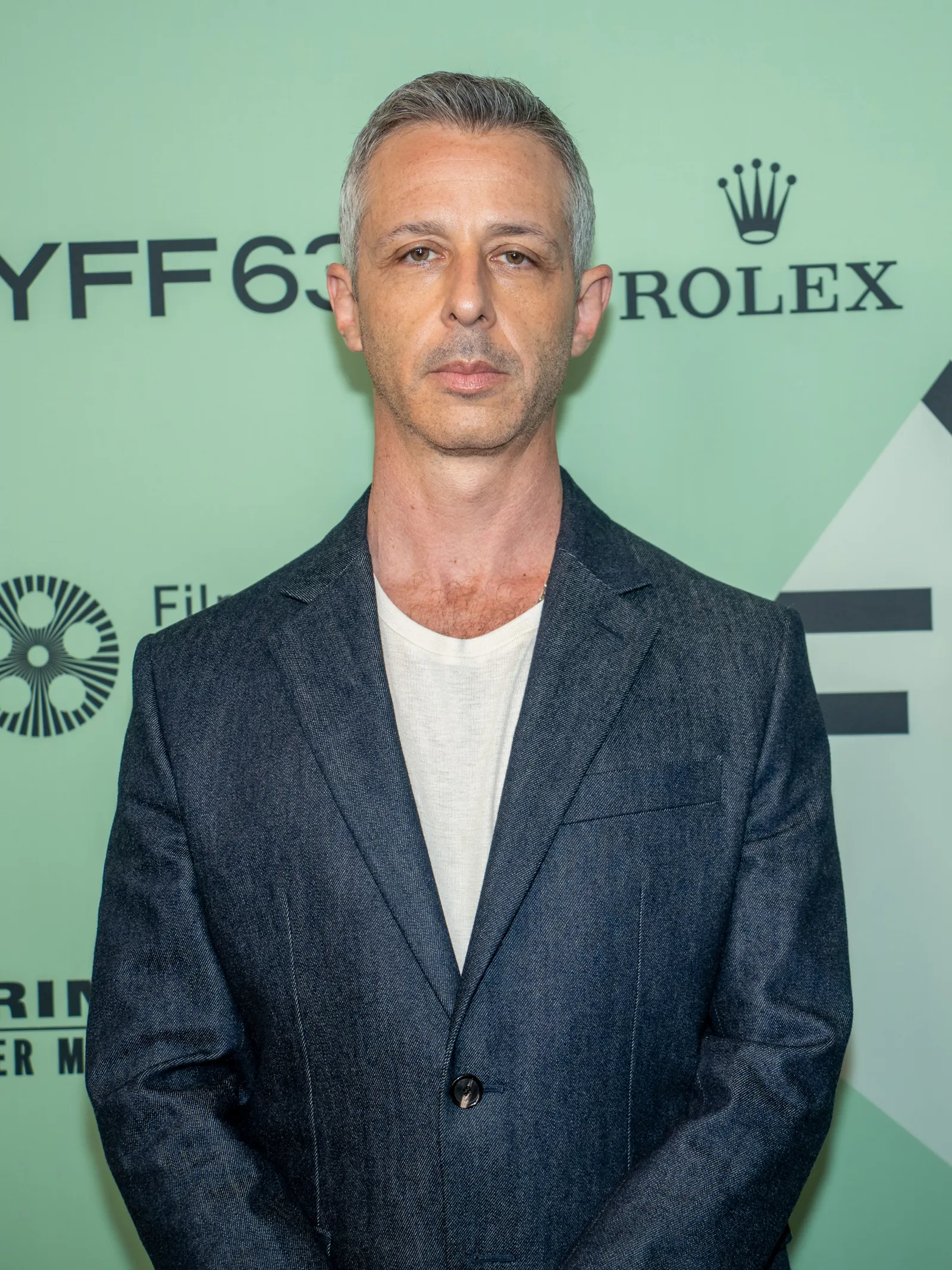 Jeremy Strong posing during the 2025 New York Film Festival