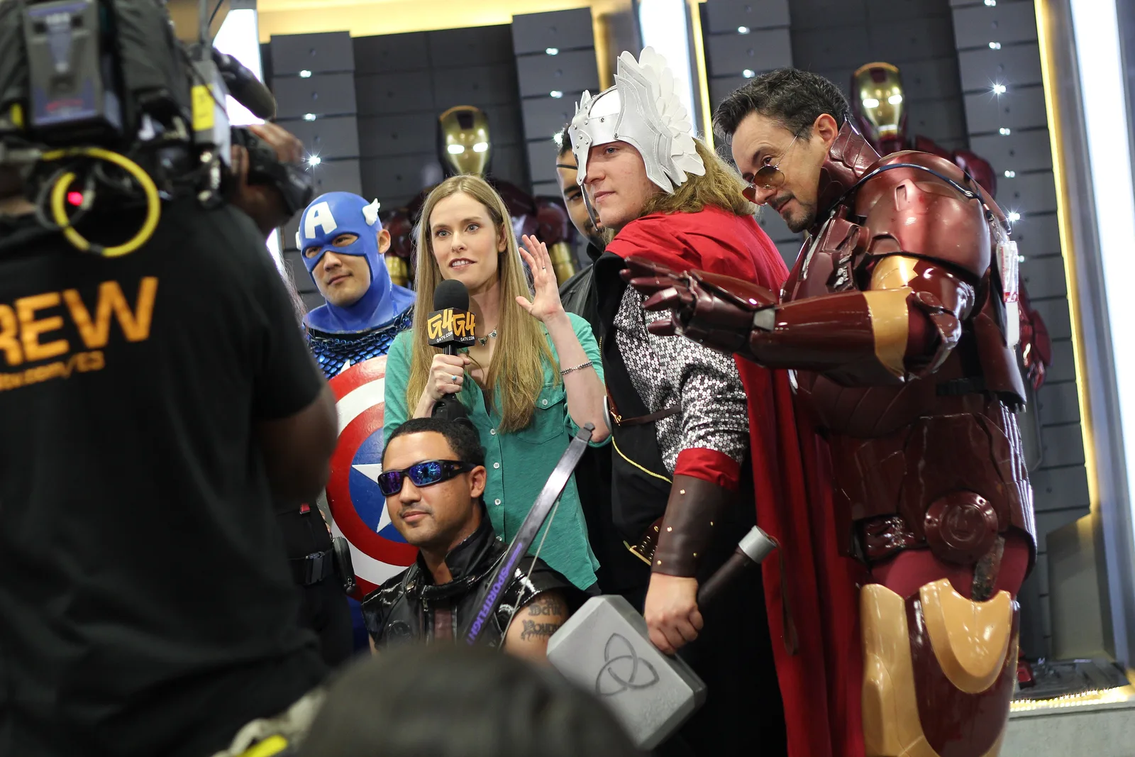 SDCC 2012 - Blair Butler and the Avengers (7561293274)