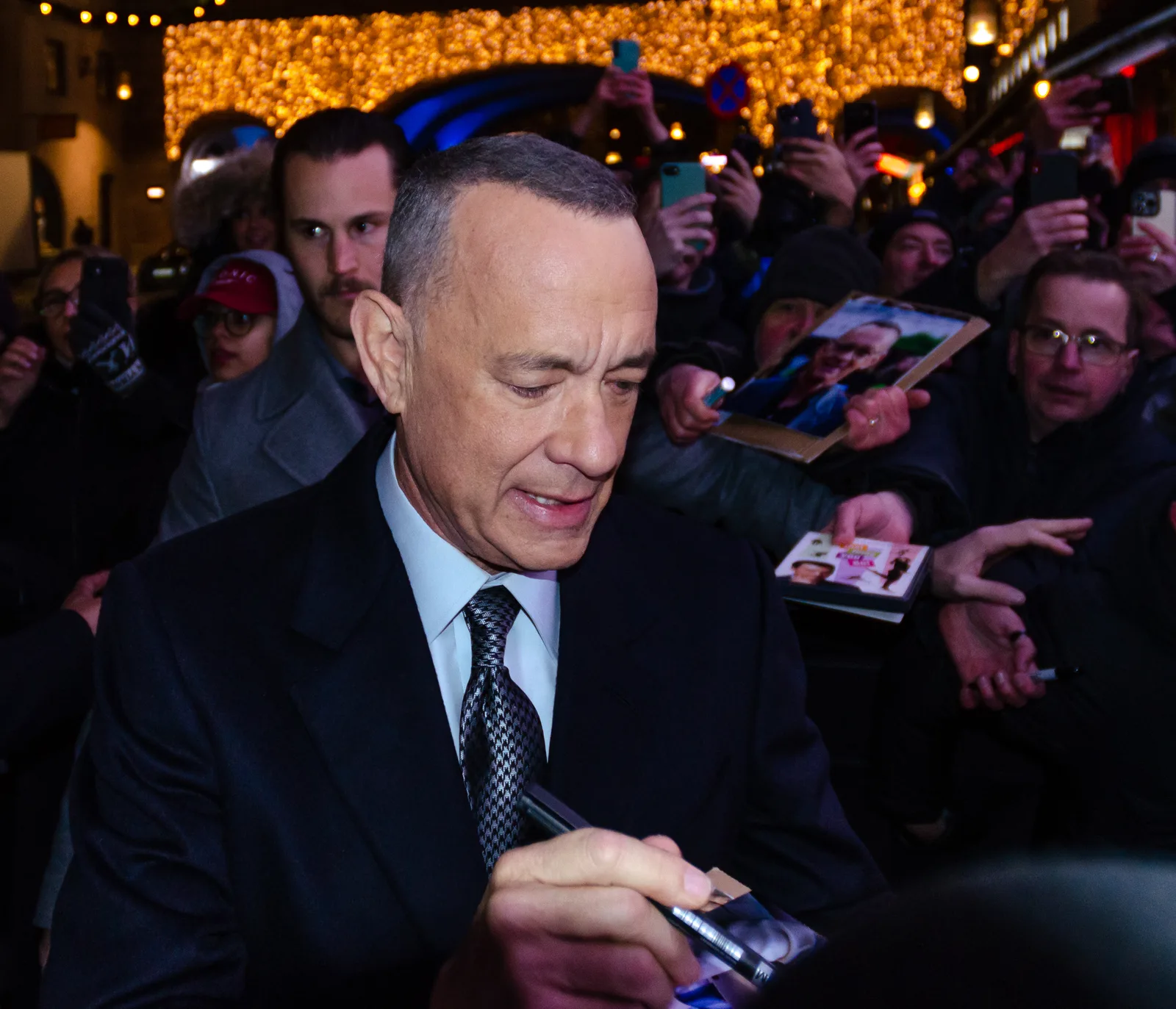 Tom Hanks at the film premiere in Sweden of the film "A man Called Otto".