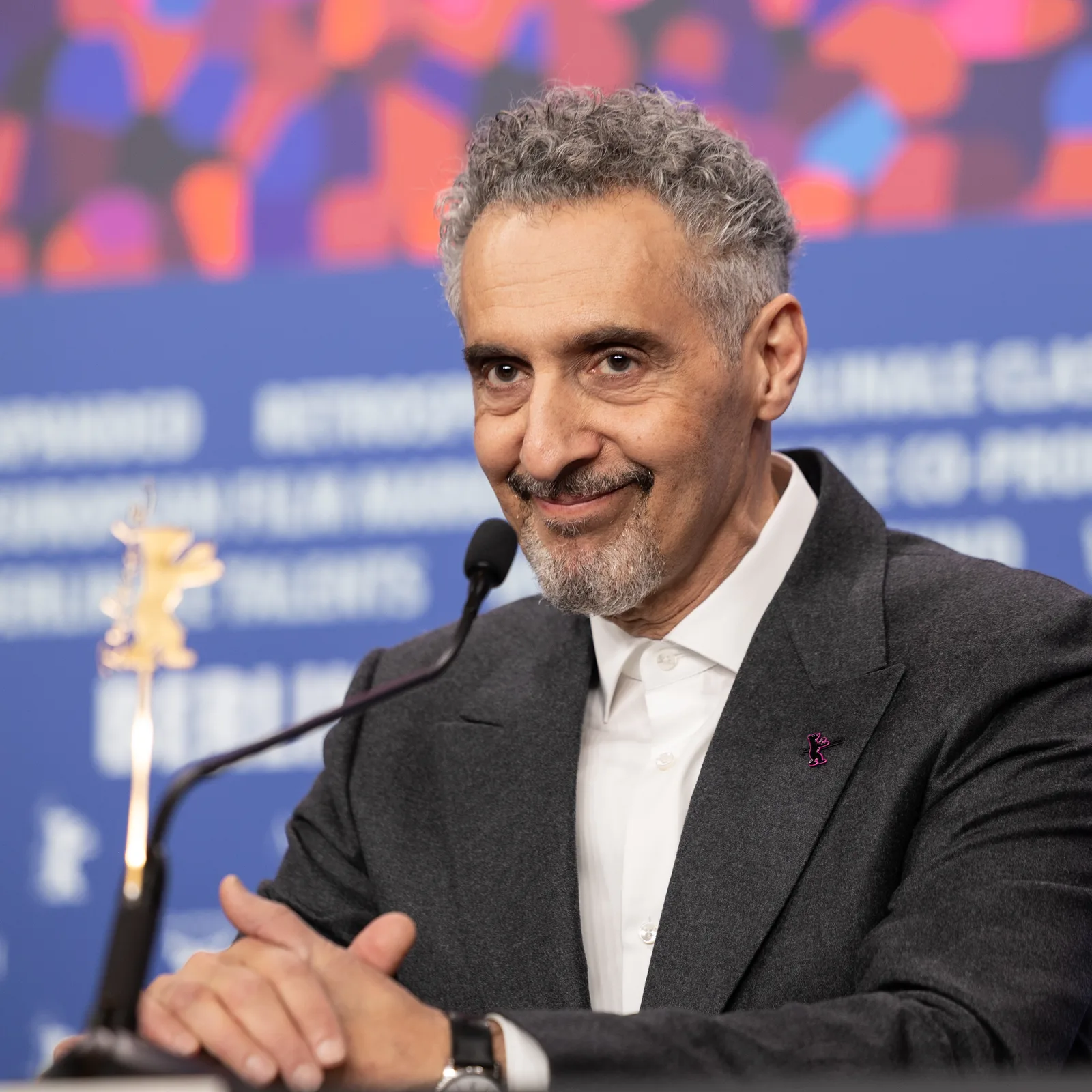 John Turturro at a press conference for The Only Living Pickpocket in New York at the 2026 Berlin International Film Festival
