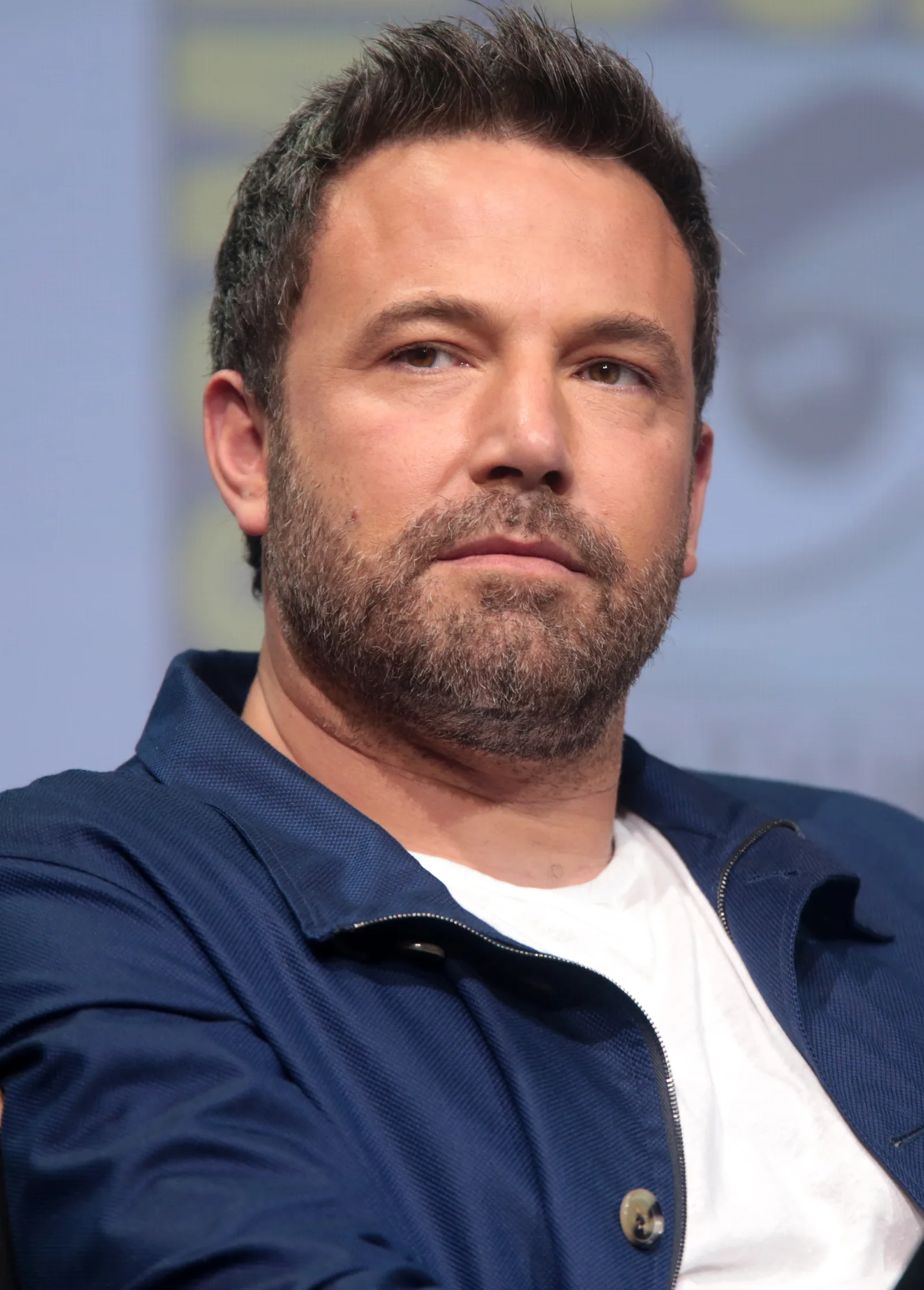 Ben Affleck speaking at the 2017 San Diego Comic-Con International in San Diego, California.