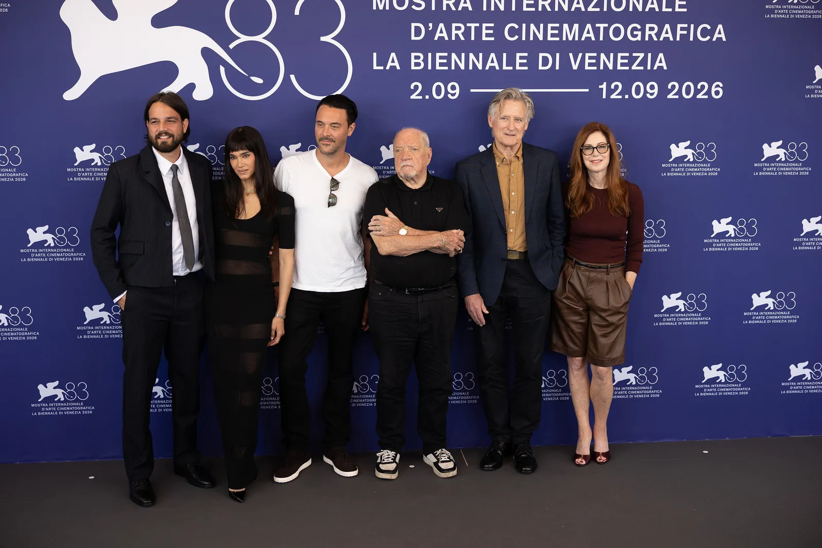 Bill Pullman, Daniel Zovatto, Dana Delany, David M. Wulf, Braxton Pope, Paul Schrader, Sofia Boutella, Jack Huston at the 83rd Venice FILM festival-1