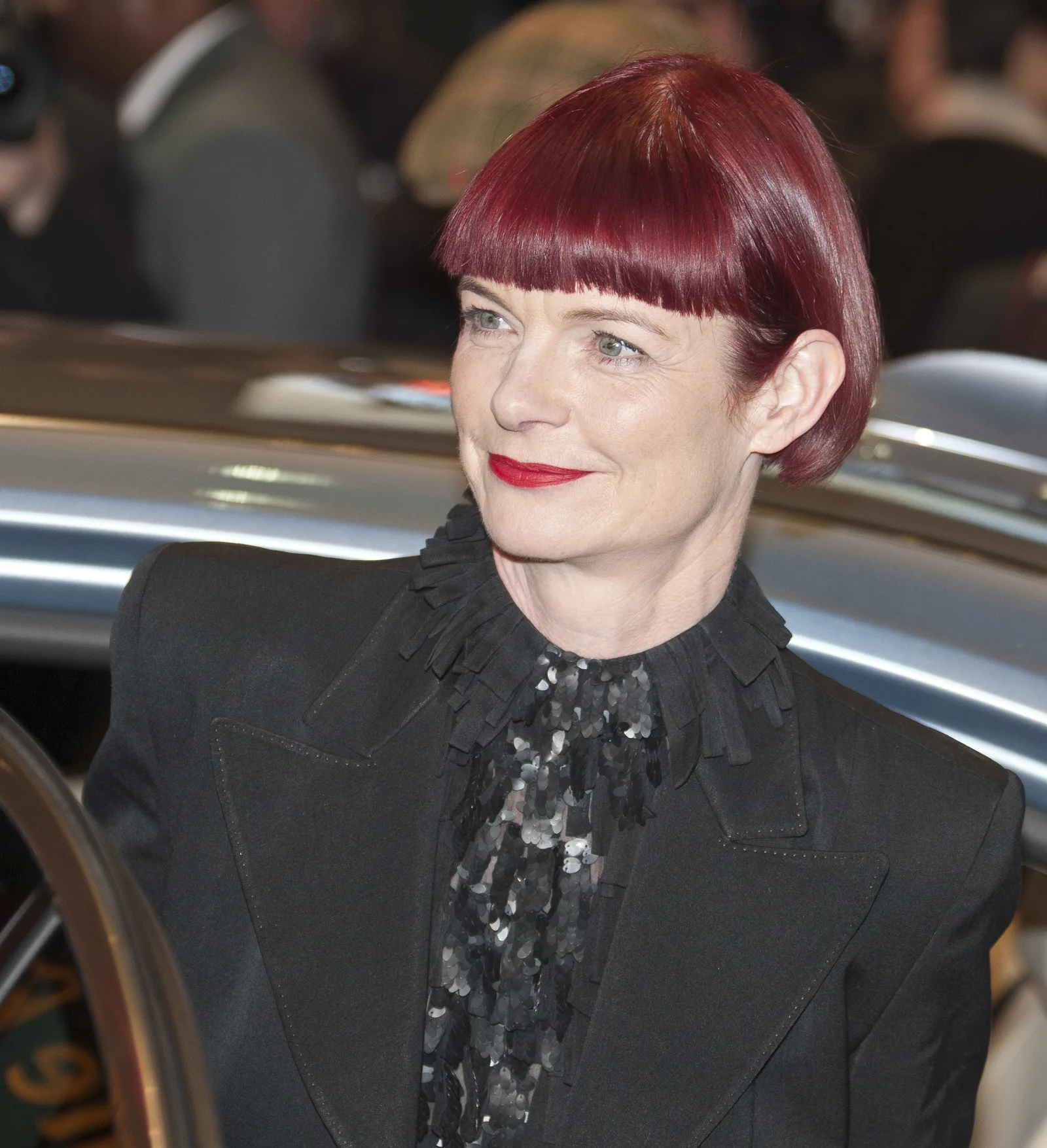 Sandy Powell, British triple Oscar winnig costume designer, member of the international jury of the Berlinale 2011, arriving at the premiere of True Grit