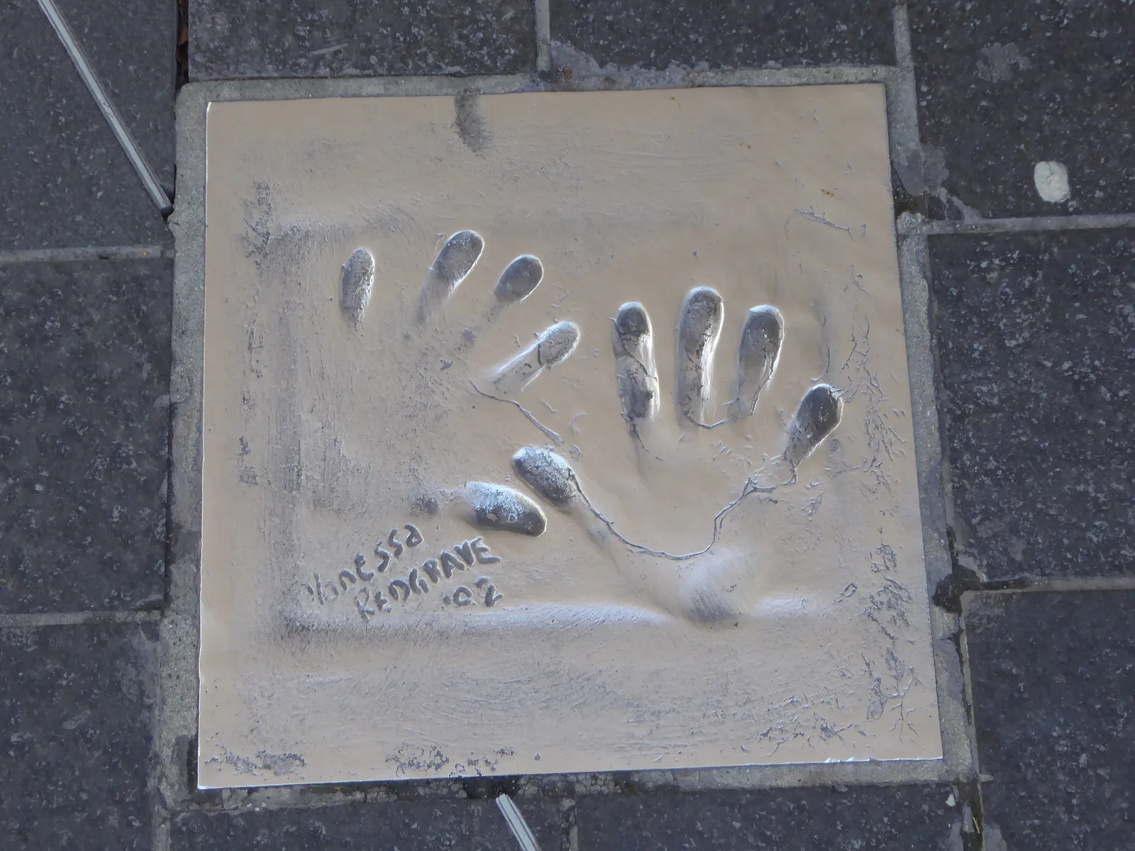 Vanessa redgrave handprint