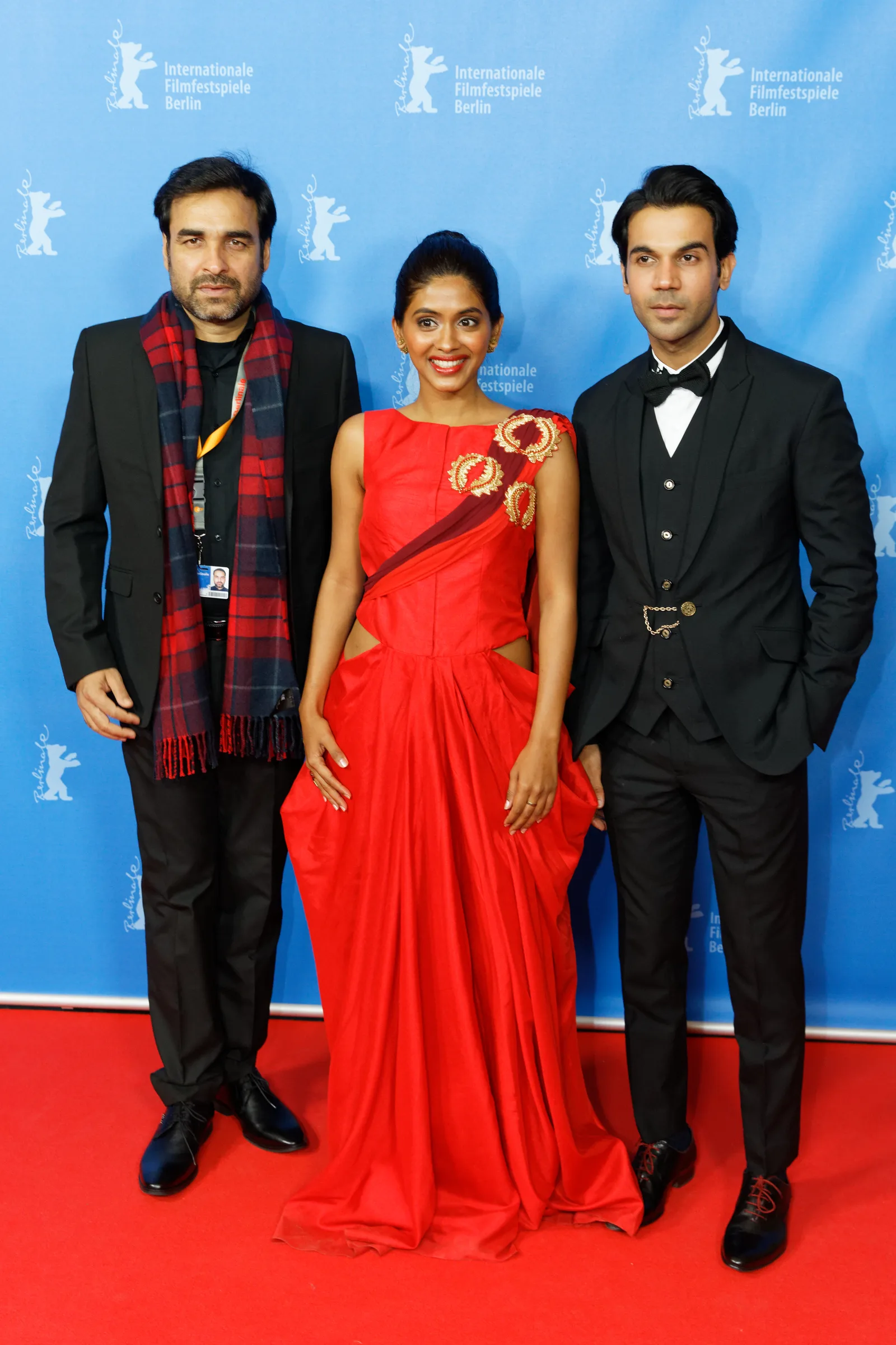 Pankaj Tripathi, Anjali Patil and Rajkummar Rao World Premiere Newton Zoopalast Berlinale 2017 01