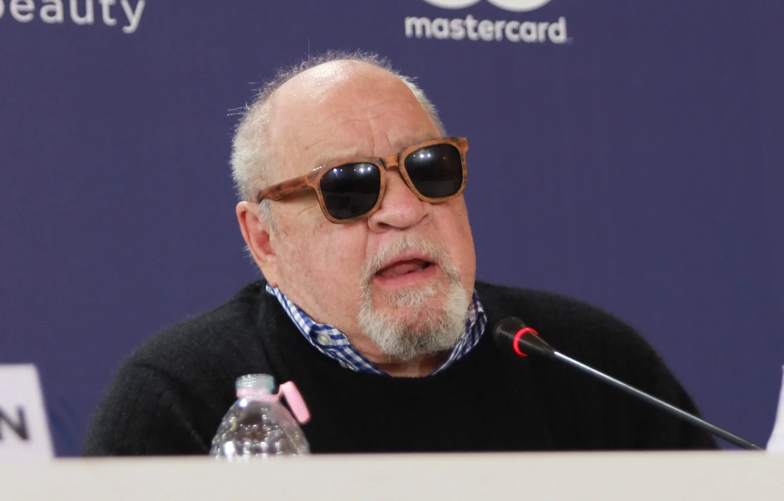 Paul Schrader at the press conference for his film "The Master Gardner" at the 2022 Venice Film Festival