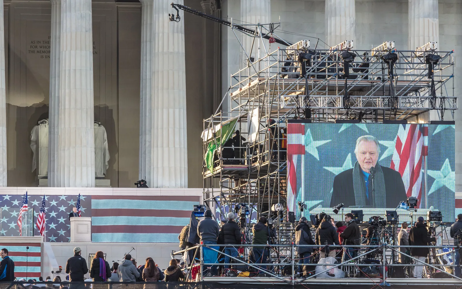 Jon Voight addressing the Make America Great Again! Welcome Celebration